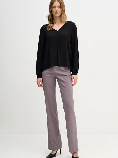 Sisley bluzka damska kolor czarny gładka 5IDTLQ09H - zdjęcie produktu nr 2