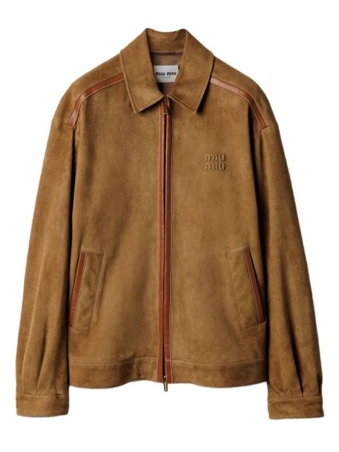 Miu Miu suede jacket - Brown - zdjęcie produktu nr 1