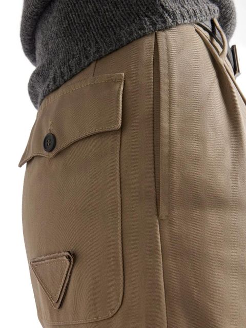 Prada washed chino bermudas - Neutrals