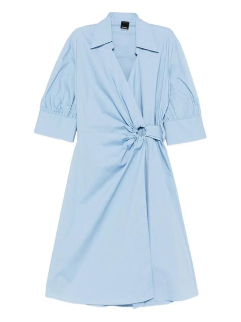 PINKO logo-embroidered midi skirt - Blue - zdjęcie produktu nr 1