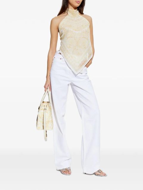 Versace paisley-pattern blouse - 5Y570 WASHED OUT GOLD - zdjęcie produktu nr 2