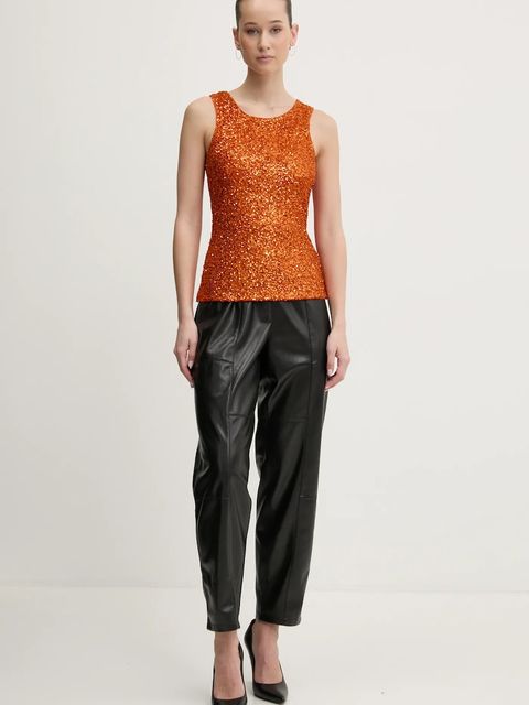 Never Fully Dressed top Rust Sequin kolor pomarańczowy NFDTO1615 - zdjęcie produktu nr 2