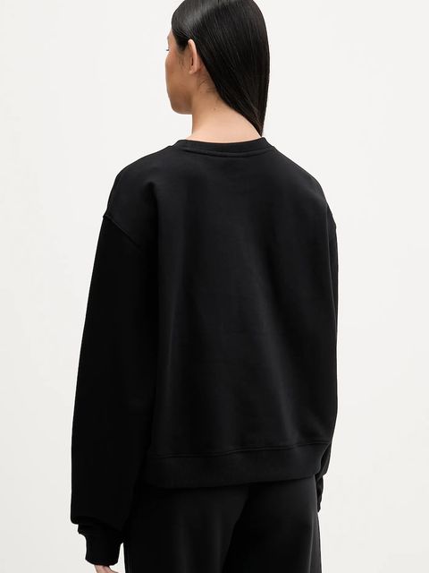 HUGO bluza bawełniana damska kolor czarny gładka 50555808