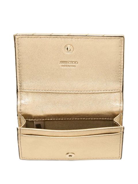 Jimmy Choo Curve Nello quilted wallet - Gold
