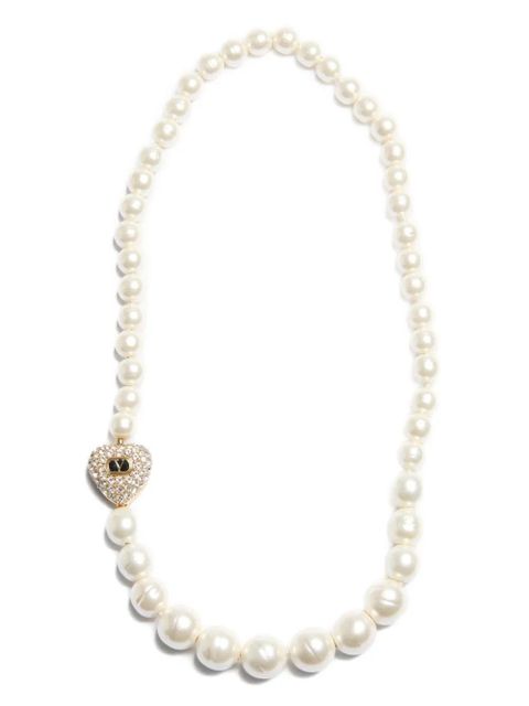 Valentino Garavani Coeur Royal pearl necklace - White - zdjęcie produktu nr 1