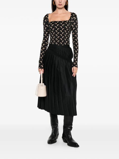 Marine Serre moon-print top - Black