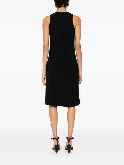 Coperni logo-plaque midi dress - Black