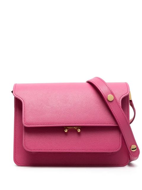 Marni Trunk leather crossbody bag - Pink - zdjęcie produktu nr 1