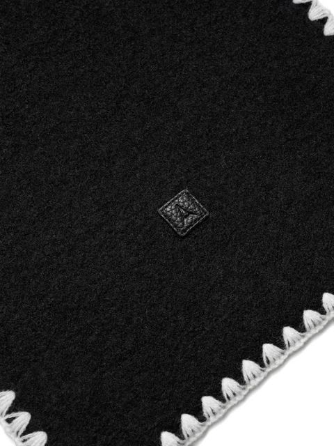 Manière De Voir Aube stitched scarf - Black