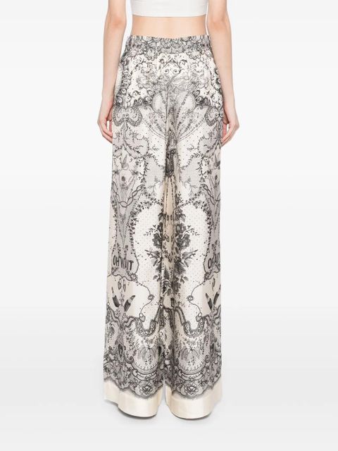 ZIMMERMANN crush draw waist trousers - White