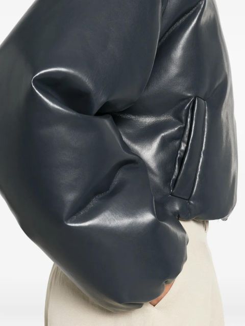 Nanushka puffer zip-front jacket - Blue