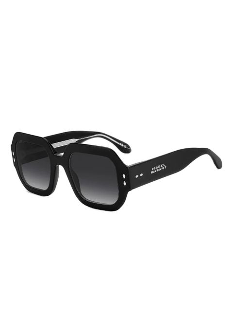 Isabel Marant Eyewear geometric-frame sunglasses - Black