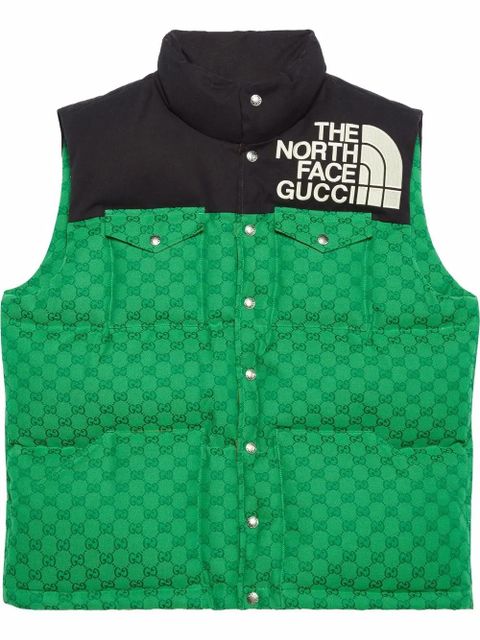 Gucci x The North Face padded vest - Green