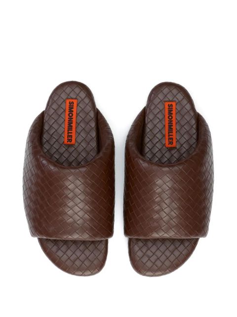 Simon Miller woven-design bubble slides - Brown - zdjęcie produktu nr 2
