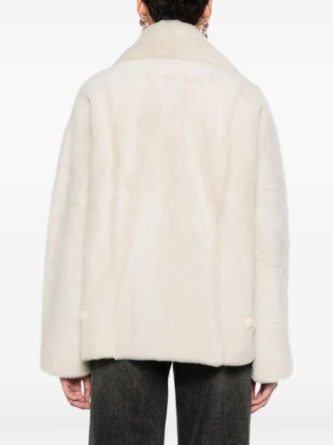 Yves Salomon double-breasted jacket - White