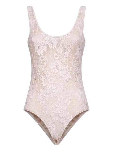 ZIMMERMANN floral-lace bodysuit - LPI LIGHT PINK - zdjęcie produktu nr 1