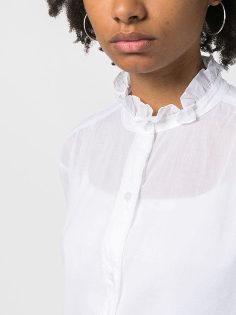 MARANT ÉTOILE Gamble frilled shirt - White