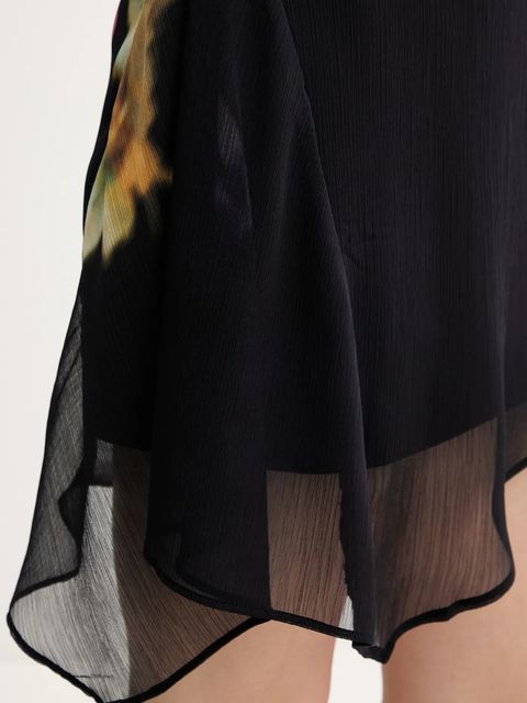 Desigual sukienka NALA kolor czarny mini rozkloszowana 25WWVW30