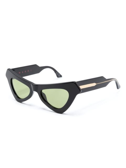 Marni Eyewear Fairy Pool logo-engraved cat-eye sunglasses - Black - zdjęcie produktu nr 2