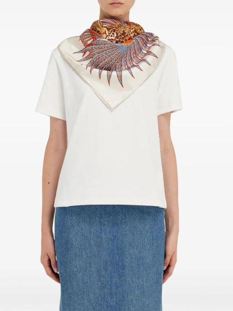 Ferragamo Leopard print silk scarf - Neutrals