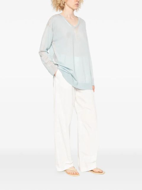 PINKO V-neck knitwear - Blue - zdjęcie produktu nr 2