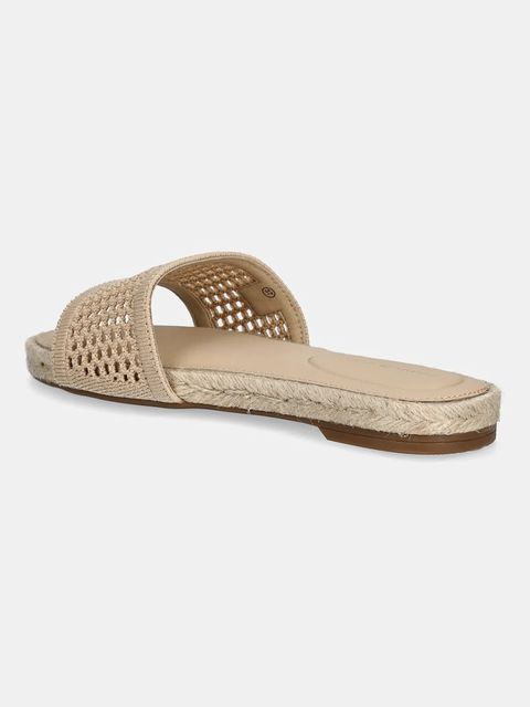 Tommy Hilfiger klapki KNIT MESH ESPADRILLE FLAT SANDAL damskie kolor beżowy FW0FW08744 - zdjęcie produktu nr 2