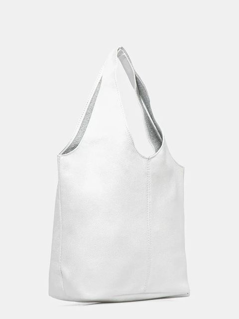 Answear.LAB torebka skórzana kolor biały