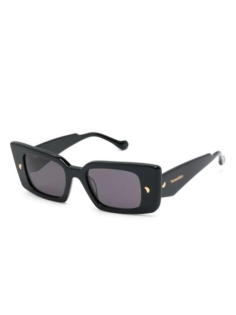 Nanushka Carmel rectangle-frame sunglasses - Black - zdjęcie produktu nr 2