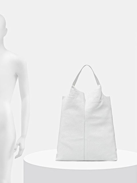 Answear.LAB torebka skórzana kolor biały