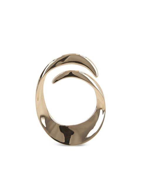 Self-Portrait Swirl earrings - Gold