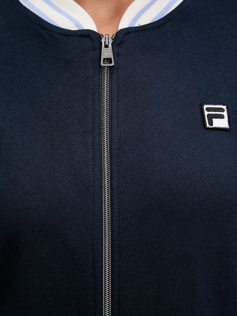 Fila dres lounge bawełniany kolor granatowy FPW4187