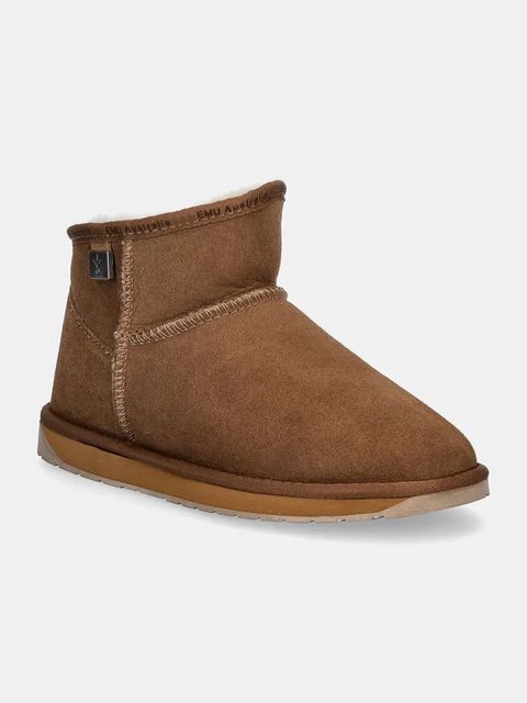 Emu Australia śniegowce zamszowe Platinum Slim Darling kolor brązowy WP11875.CHES