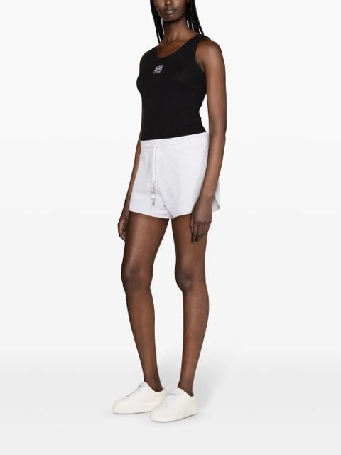 Zadig&Voltaire logo-charm cotton mini shorts - Grey