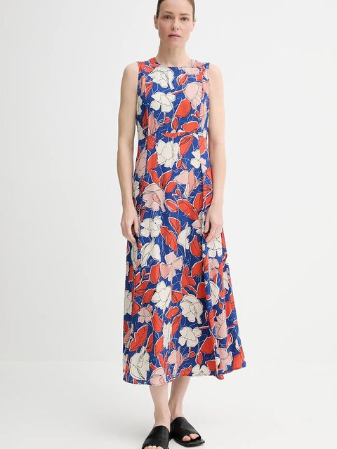 Marc O'Polo sukienka kolor granatowy maxi rozkloszowana 503120821365 - zdjęcie produktu nr 1