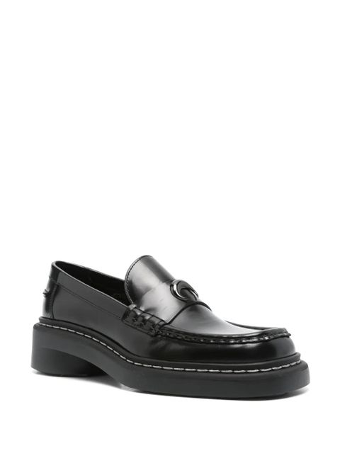 Marine Serre 50mm leather loafers - Black - zdjęcie produktu nr 2