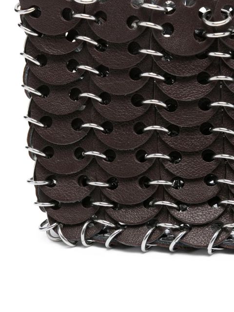Rabanne chain-link shoulder bag - Brown