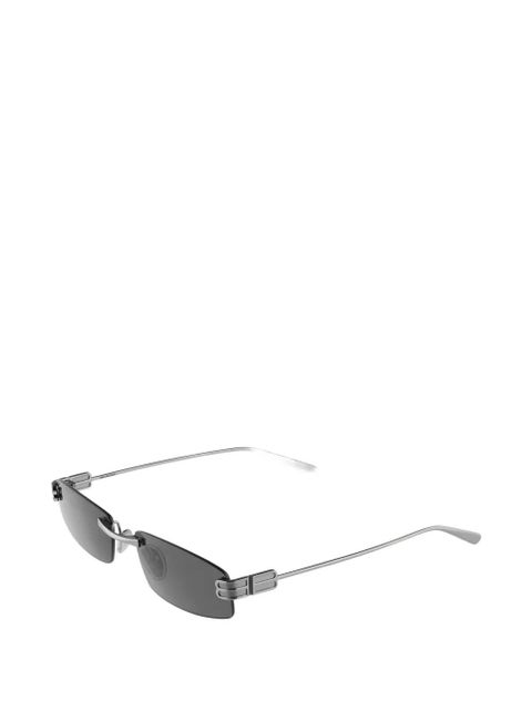 Balenciaga Gossip rectangle-frame sunglasses - Silver