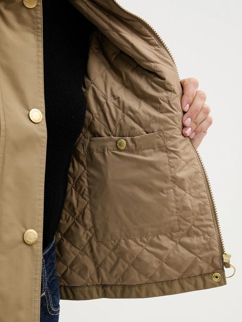 Barbour kurtka PHOEBE kolor beżowy przejściowa oversize LCA0371