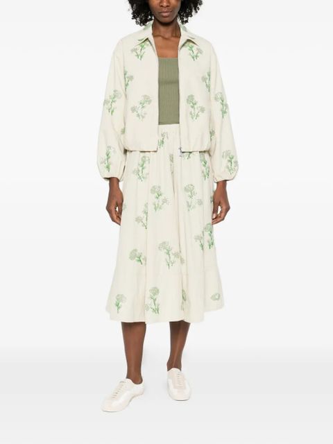 Maje floral A-line midi skirt - Neutrals - zdjęcie produktu nr 2