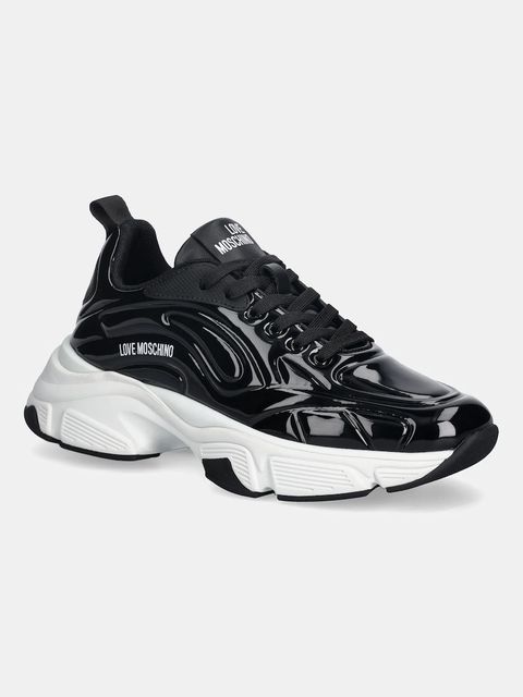 Love Moschino sneakersy damskie kolor czarny JA15376G0NJT000A - zdjęcie produktu nr 1