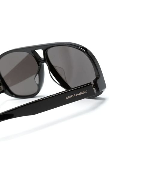 Saint Laurent Eyewear Solace pilot-frame sunglasses - Black