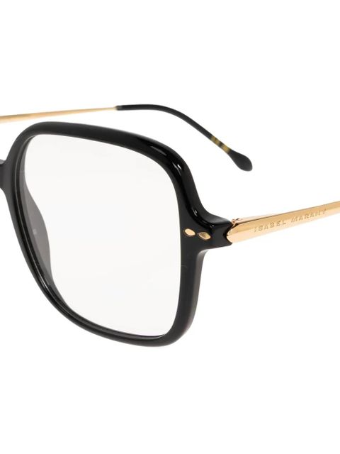 Isabel Marant Eyewear geometric-frame glasses - Black