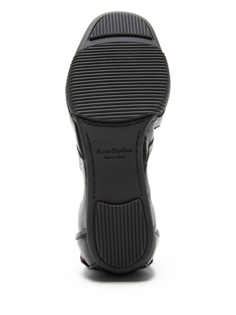 Acne Studios lace-up leather sneakers - Black