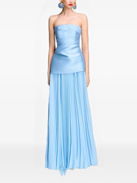 Solace London Claudette strapless maxi dress - Blue - zdjęcie produktu nr 1