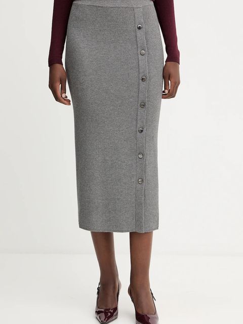 Liu Jo spódnica kolor szary midi ołówkowa MF5372 MS99E - zdjęcie produktu nr 1