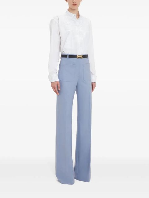 Victoria Beckham cropped tuxedo shirt - White - zdjęcie produktu nr 2