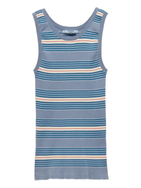 Prada striped tank top - Blue - zdjęcie produktu nr 1