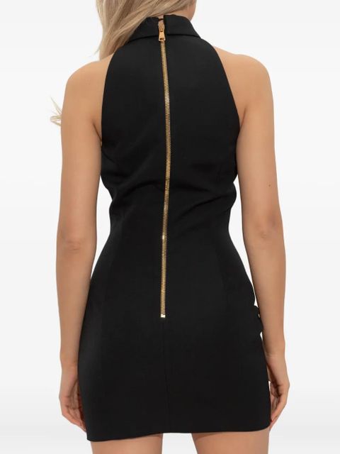Balmain halterneck buttoned mini dress - Black - zdjęcie produktu nr 2