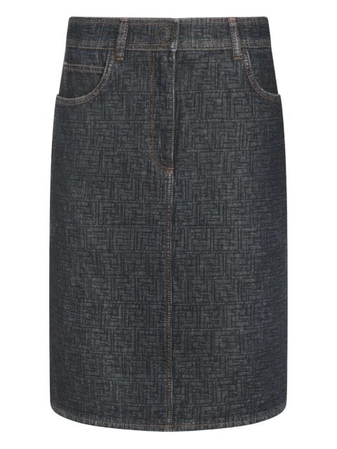 FENDI five-pocket denim skirt - Blue - zdjęcie produktu nr 1