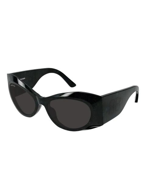 Balenciaga Eyewear oval-frame sunglasses - Black - zdjęcie produktu nr 2